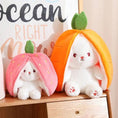 Load image into Gallery viewer, 35-75Cm Transformed Strawberry Rabbit Doll Plush Toy Little White Rabbit Doll Carrot Rabbit Sleeping Pillow Doll Gift