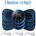 Load image into Gallery viewer, 4PCS LCD Display EMS Neck Massage Electric Massager Cervical Neck Back Patch 8 Mode Pulse Muscle Stimulator Portable Relief Pain