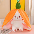 Load image into Gallery viewer, 35-75Cm Transformed Strawberry Rabbit Doll Plush Toy Little White Rabbit Doll Carrot Rabbit Sleeping Pillow Doll Gift