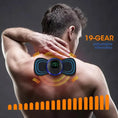Load image into Gallery viewer, 4PCS LCD Display EMS Neck Massage Electric Massager Cervical Neck Back Patch 8 Mode Pulse Muscle Stimulator Portable Relief Pain