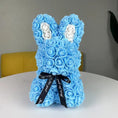 Load image into Gallery viewer, 21 Colors Rose Rabbit 25Cm Artificial Flowers Rose Bunny with Box Mom Girlfriend Wedding Anniversary Birthday Valentine Day Gift