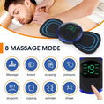 Load image into Gallery viewer, 4PCS LCD Display EMS Neck Massage Electric Massager Cervical Neck Back Patch 8 Mode Pulse Muscle Stimulator Portable Relief Pain